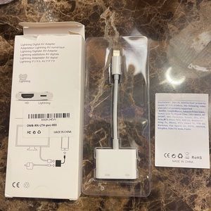 Apple Lightning to Digital AV Adapter New Open Box